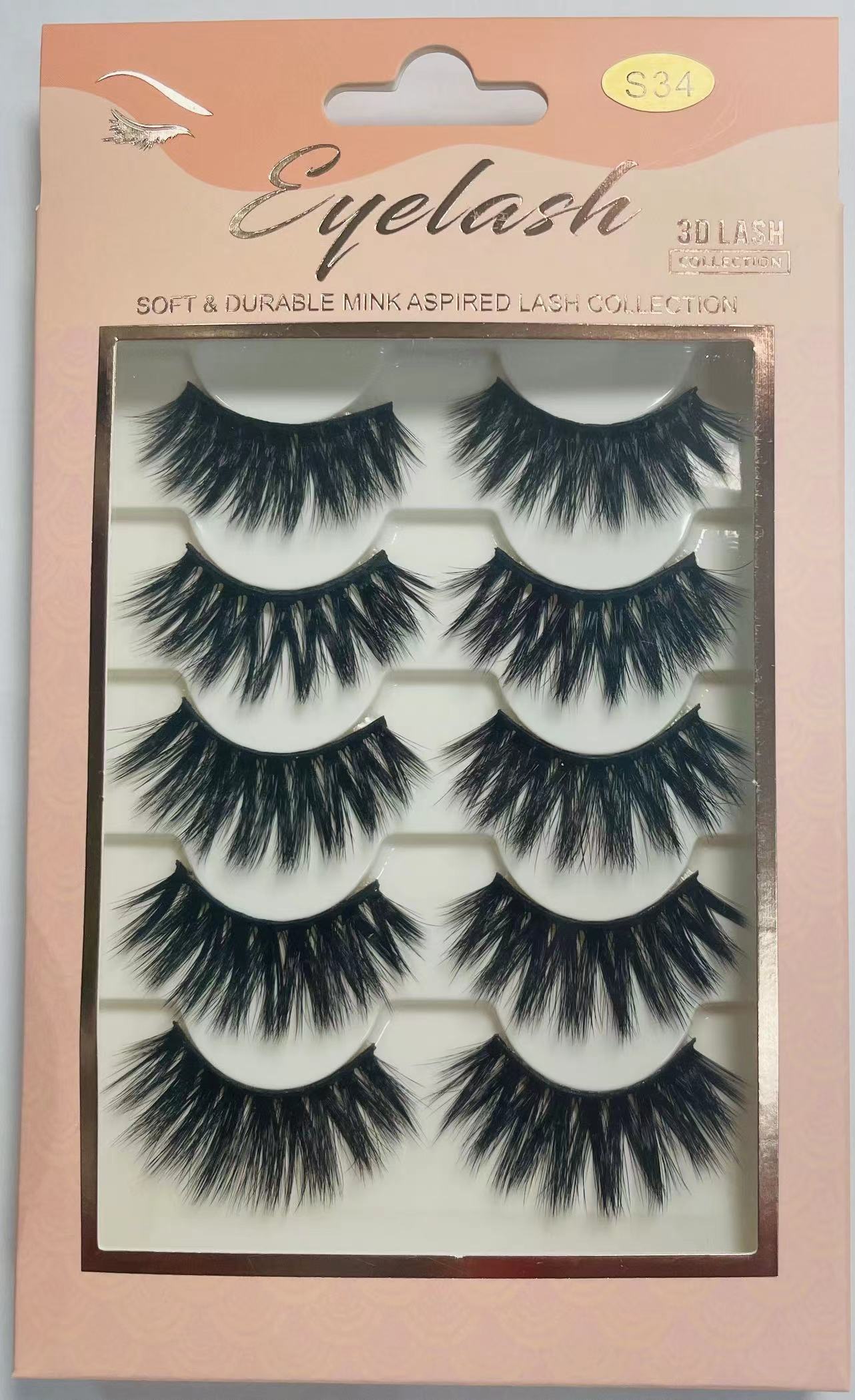 False Eyelashes Pairs False Eyelashes Thick 3D Soft Lashes Soft Smart Eyelash Extensions 5 Pairs 3D Soft Mink Eyelashes Natural Long False Eyelashes Makeup Fake Eye Lashes DIY Extension Tools