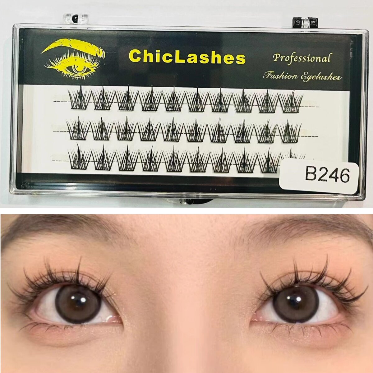 ขนตาปลอมธรรมชาติจำลอง  เซ็ตต่อขนตาเอง   False eyelashes   ขนตาปลอมติดเอง    ขนตาปลอม  ขนตาปลอมแบบช่อ  DIY  สไตล์ญี่ปุ่น