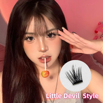 ขนตาปลอมแบบช่อ   ขนตาปลอมธรรมชาติตัวใหม่  Lazy Eyelashes   ขนตาปลอม   สไตล์สาวร้อน   ขนตาปลอม ที่ใช้ซ้ำได้   3Dขนตา