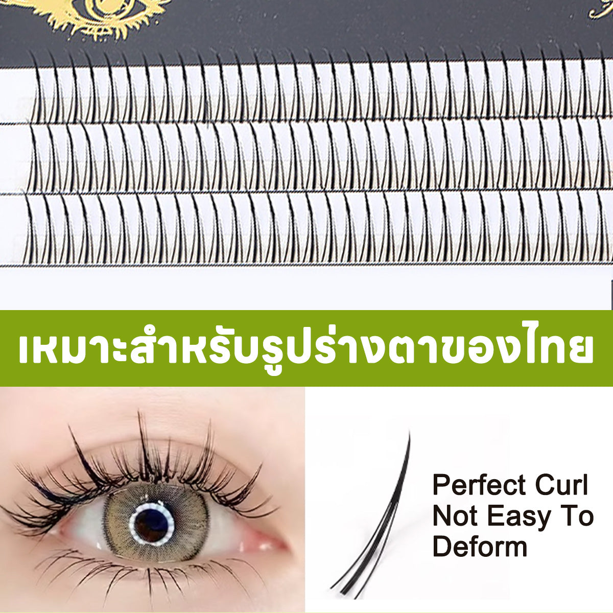 แกนขนตานิ่ม ไม่ระคายเคือง idol eyelashes  DIY  สไตล์เกาหลี แกนใส  เบาสบายตา เหมาะสำหรับมือใหม่  ขนตาปลอมธรรมชาติ นุ่ม    เบา