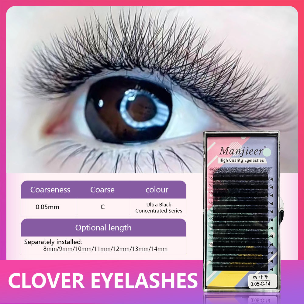 0.05C natural false eyelashes special beauty salon grafting eyelashes super soft 4W false eyelashes volume eyelashes premium grade eyelashes natural soft false eyelashes