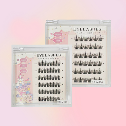 【ขนตาปลอมมีกาว】ผู้ขายชาวไทย พร้อมสต็อก  eyelash ขนตาปลอม ไร้กาว ธรรมชาติ DIY มีกาวในตัว ต่อขนตาช่อดอกไม้   สามารถนำกลับมาใช้ซ้ำได้   กาวในตัวแบบไม่มีกาว   ขนตาปลอมแบบมี  ขนตาบนแบบไร้กาว   ขนตาปลอม   ขนตาบาร์บี้