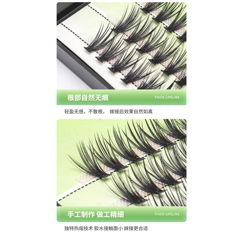 30D hot Melt grafted false eyelashes C D single eyelash curvature