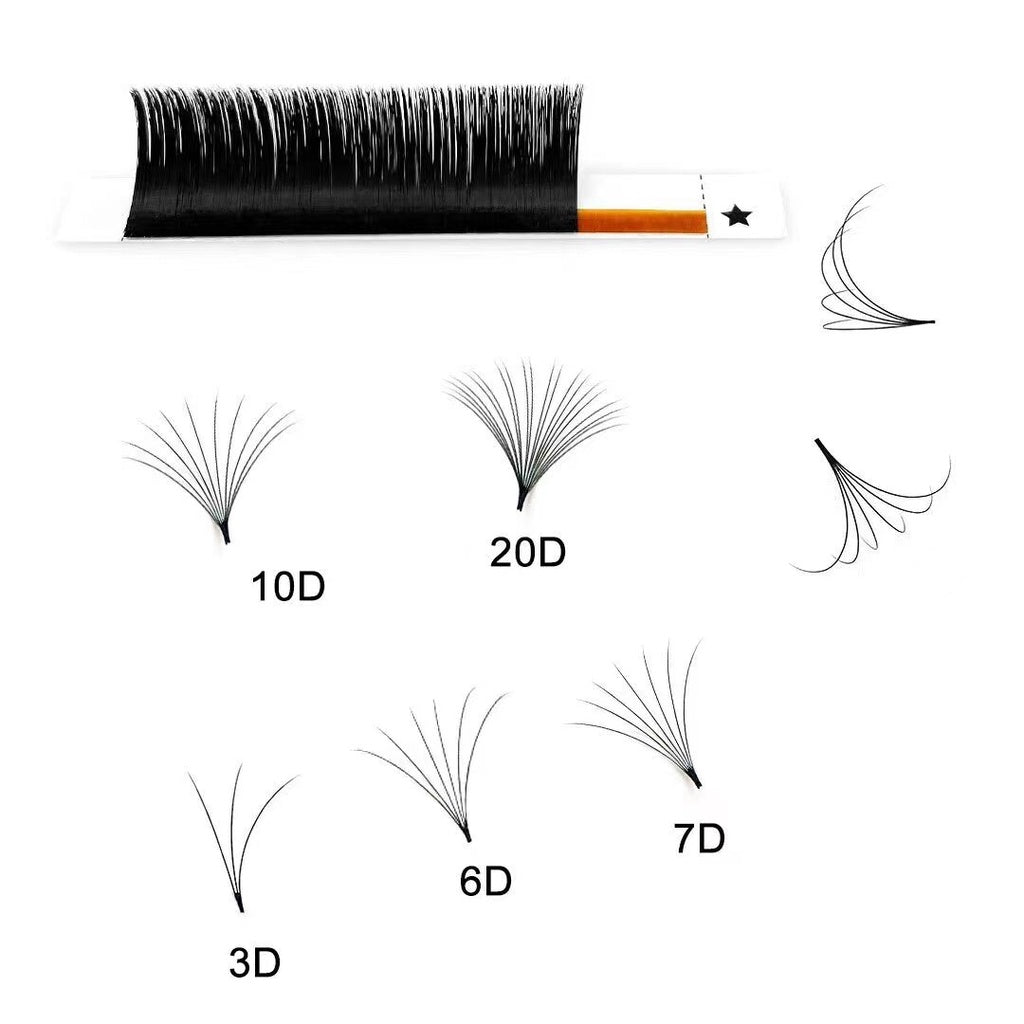 3D0.07 Camellia blooms in one second and eyelash extensions, single eyelashes are soft and thick, easy for beginners to apply eyelash extensions.