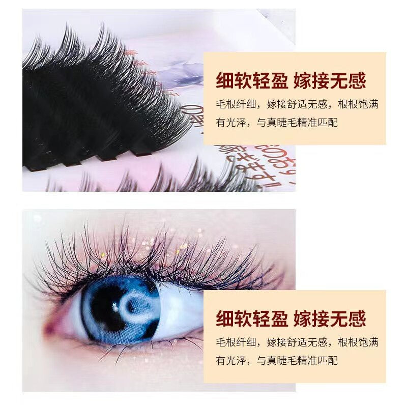 2D Two-leaf clover 0.03Y Grafted type air lashes knitted yy type natural clover super soft