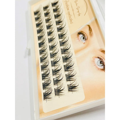 False eyelashes 36 clusters, natural black, suitable for beginners to learn makeup, 3D false eyelashes, soft clusters, sunflowers, false eyelash extensions, false eyelashes