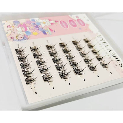 [Shipped from Thailand] Glue-free false eyelashes, self-adhesive false eyelashes, false eyelash clusters, false eyelash extensions, three clusters, single eye in one second