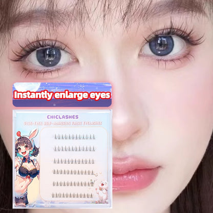 [Shipped from Thailand] Glue-free lower lashes give a sweet and cute look like a cat doll. Glue-free eyelash extensions are suitable for beginners.