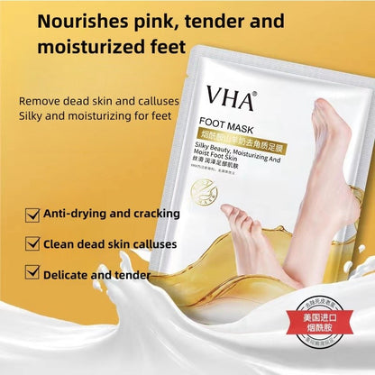 VHA Niacinamide Bispatch หน้ากากมือแพะนมหน้ากากเท้า Moisturizing Moisturizing Exfoliating Foot Mask Hand Care