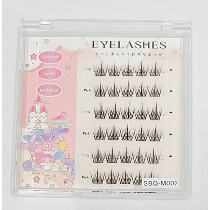 [Shipped from Thailand] Glue-free false eyelashes, self-adhesive false eyelashes, false eyelash clusters, false eyelash extensions, three clusters, single eye in one second