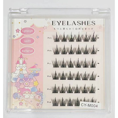 [Shipped from Thailand] Glue-free false eyelashes, self-adhesive false eyelashes, false eyelash clusters, false eyelash extensions, three clusters, single eye in one second