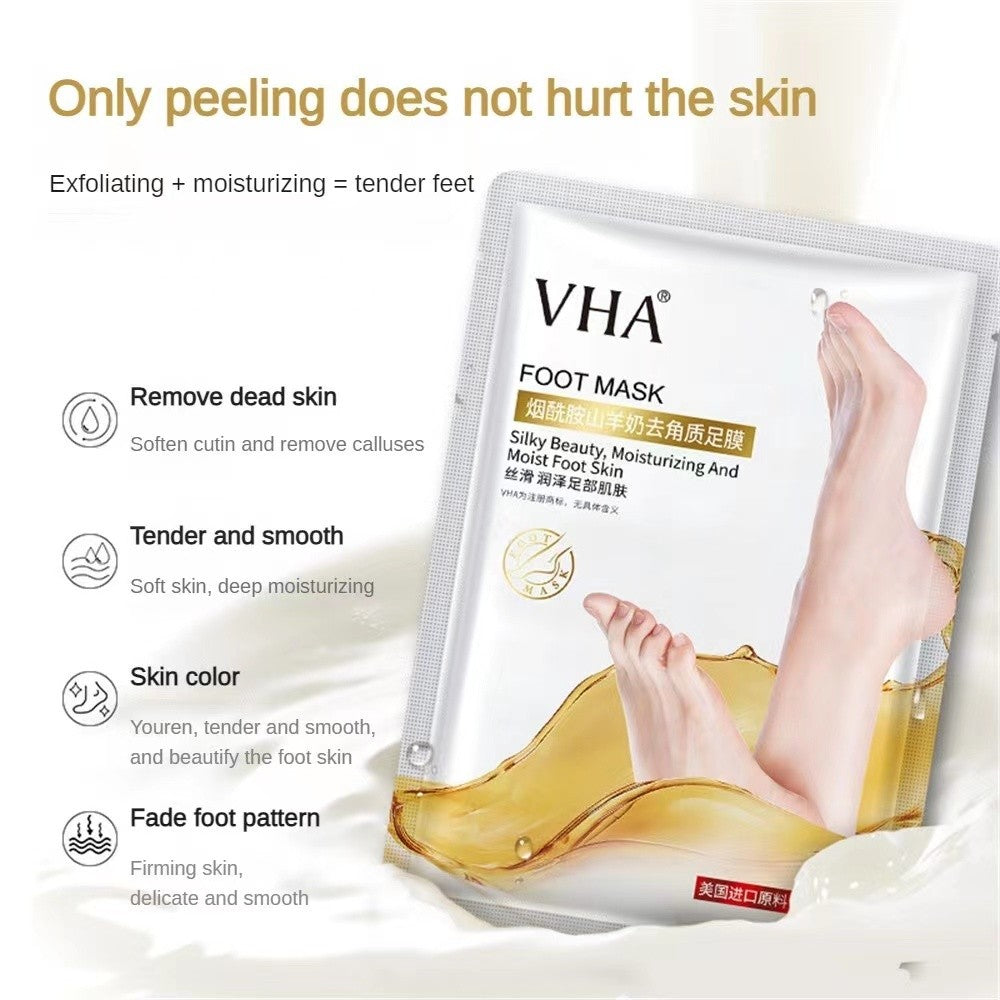 VHA Niacinamide Bispatch หน้ากากมือแพะนมหน้ากากเท้า Moisturizing Moisturizing Exfoliating Foot Mask Hand Care