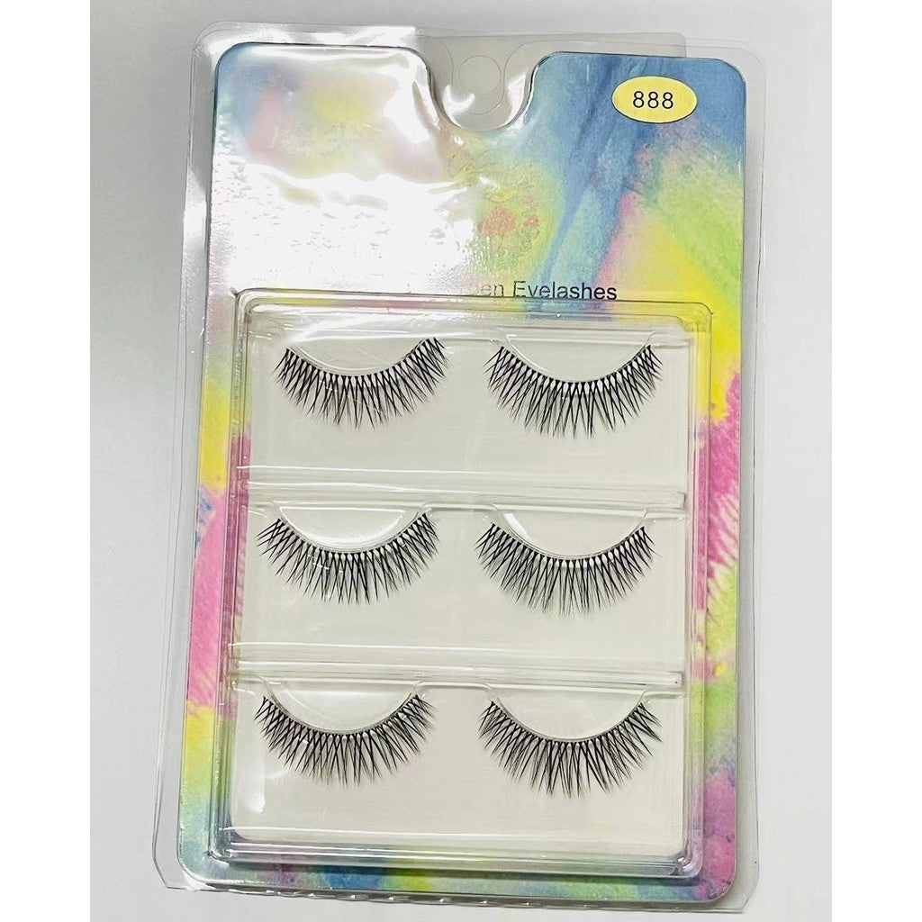 5D False Eyelashes Natural False Eyelashes Eyelashes Mink Eyelashes Natural 3 Pairs Eyelashes [Thai Seller Ready Stock]