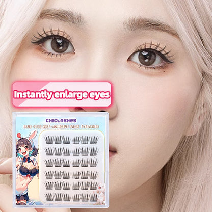 [Shipped from Thailand] Glue-free lower lashes give a sweet and cute look like a cat doll. Glue-free eyelash extensions are suitable for beginners.