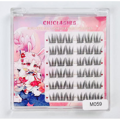 eyelashes False eyelashes No glue Natural DIY Self-adhesive Eyelash extensions Bouquet Can be reused Self-adhesive without glue