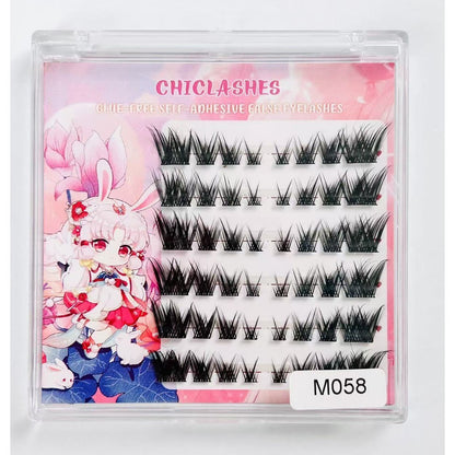 eyelashes False eyelashes No glue Natural DIY Self-adhesive Eyelash extensions Bouquet Can be reused Self-adhesive without glue