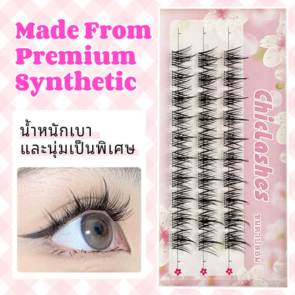 ❀Chic ใหม่ขนตาปลอมธรรมชาติ C Curve 3r  ตุ๊กตาบาร์บี้ขนตา DIY ขนตาปลอม Eyelash Extension แต่งหน้าช่อดอกไม้ขนตา