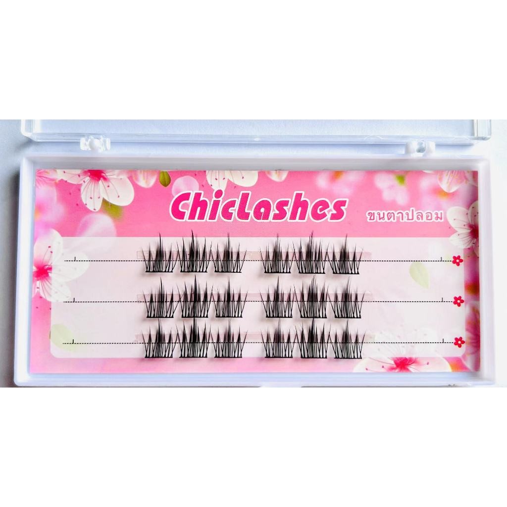 ❀Chic ใหม่ขนตาปลอมธรรมชาติ C Curve 3r  ตุ๊กตาบาร์บี้ขนตา DIY ขนตาปลอม Eyelash Extension แต่งหน้าช่อดอกไม้ขนตา