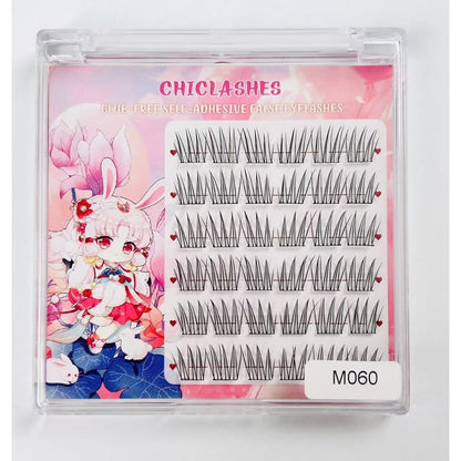 eyelashes False eyelashes No glue Natural DIY Self-adhesive Eyelash extensions Bouquet Can be reused Self-adhesive without glue