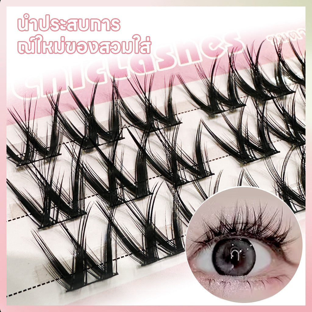 ❀Chic ใหม่ขนตาปลอมธรรมชาติ C Curve 3r  ตุ๊กตาบาร์บี้ขนตา DIY ขนตาปลอม Eyelash Extension แต่งหน้าช่อดอกไม้ขนตา