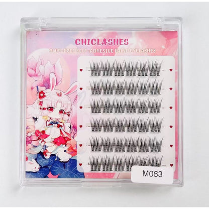 eyelashes False eyelashes No glue Natural DIY Self-adhesive Eyelash extensions Bouquet Can be reused Self-adhesive without glue