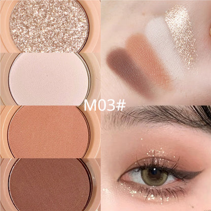 XIXI Monochrome Eyeshadow, Matte, Pearl Glitter, Matte, Black and White Eyeshadow, Makeup Eyeshadow, Natural