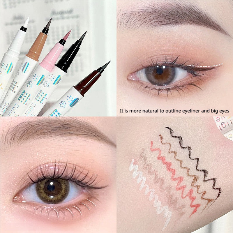 XIXI Liquid Eyeliner, Matte, Eye Makeup, Multi-colored, Quick-drying, Waterproof, Long-lasting