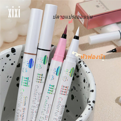 XIXI Liquid Eyeliner, Matte, Eye Makeup, Multi-colored, Quick-drying, Waterproof, Long-lasting