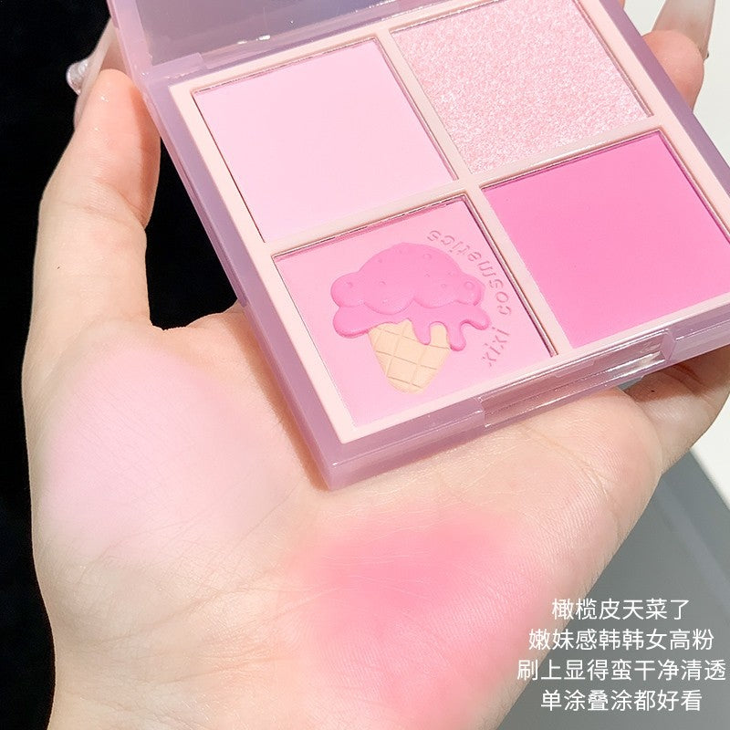 XIXI blush eyeshadow eyeshadow palette highlighter eyeshadow palette waterproof shimmer blusher powder