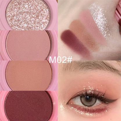 XIXI Monochrome Eyeshadow, Matte, Pearl Glitter, Matte, Black and White Eyeshadow, Makeup Eyeshadow, Natural