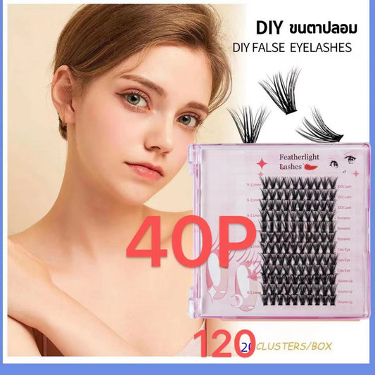 【ส่งจากไทย】ChicLashes 30D 40Dขนตาปลอม ช่อหนาFIVE STAR EYELASHES ขายร ้ อน ขนตาปลอม