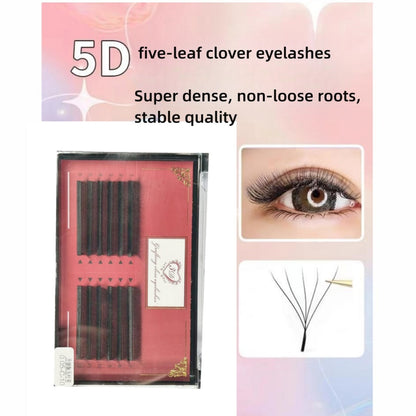 FIVE-L eaf Clover eyelash grafting YY Clover mixed thick pack Y-shaped 5D Four-Leaf Clover super soft hair eyelashes Store special