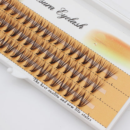 20D False Eyelashes, Thick Cluster False Eyelashes 20D 0.07 20 Strands, Dense, Natural, European, American Style