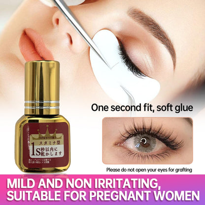 False eyelash glue, professional salon glue, 1 second fast drying glue, suitable for use in salons