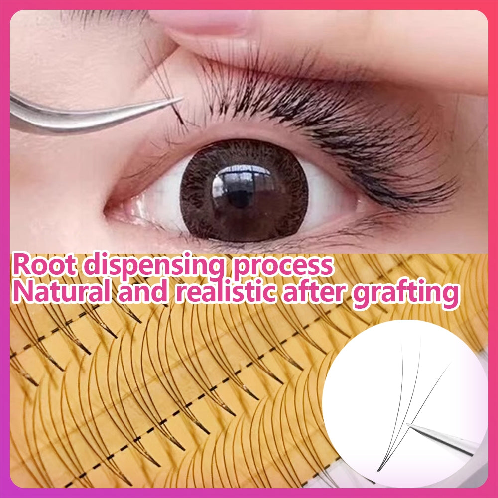 3P3D Korean and Japanese grafted false eyelashes false eyelashes bouquet diy female eyelashes super softer than fishtail clover grafted eyelashes