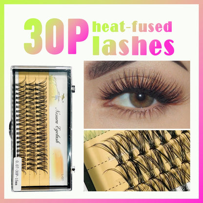 3P3D Korean and Japanese grafted false eyelashes false eyelashes bouquet diy female eyelashes super softer than fishtail clover grafted eyelashes