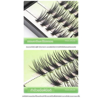 Soft False Eyelashes Water Soluble Natural Looking For Salon Fivestar False Eyelashes Mink Natural 20d For Makeup