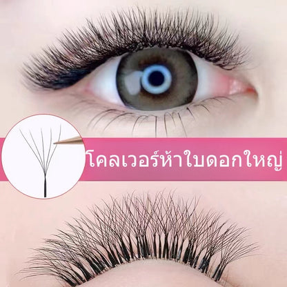 FIVE-L eaf Clover eyelash grafting YY Clover mixed thick pack Y-shaped 5D Four-Leaf Clover super soft hair eyelashes Store special