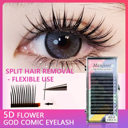 5d flower god grafted eyelashes fairy hair Japanese cartoon sunflower style single root velvet eyelashes multi-store special