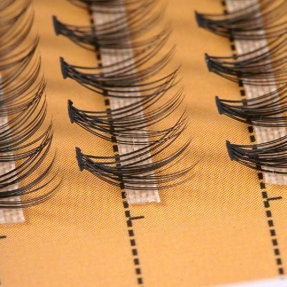 20D False Eyelashes, Thick Cluster False Eyelashes 20D 0.07 20 Strands, Dense, Natural, European, American Style