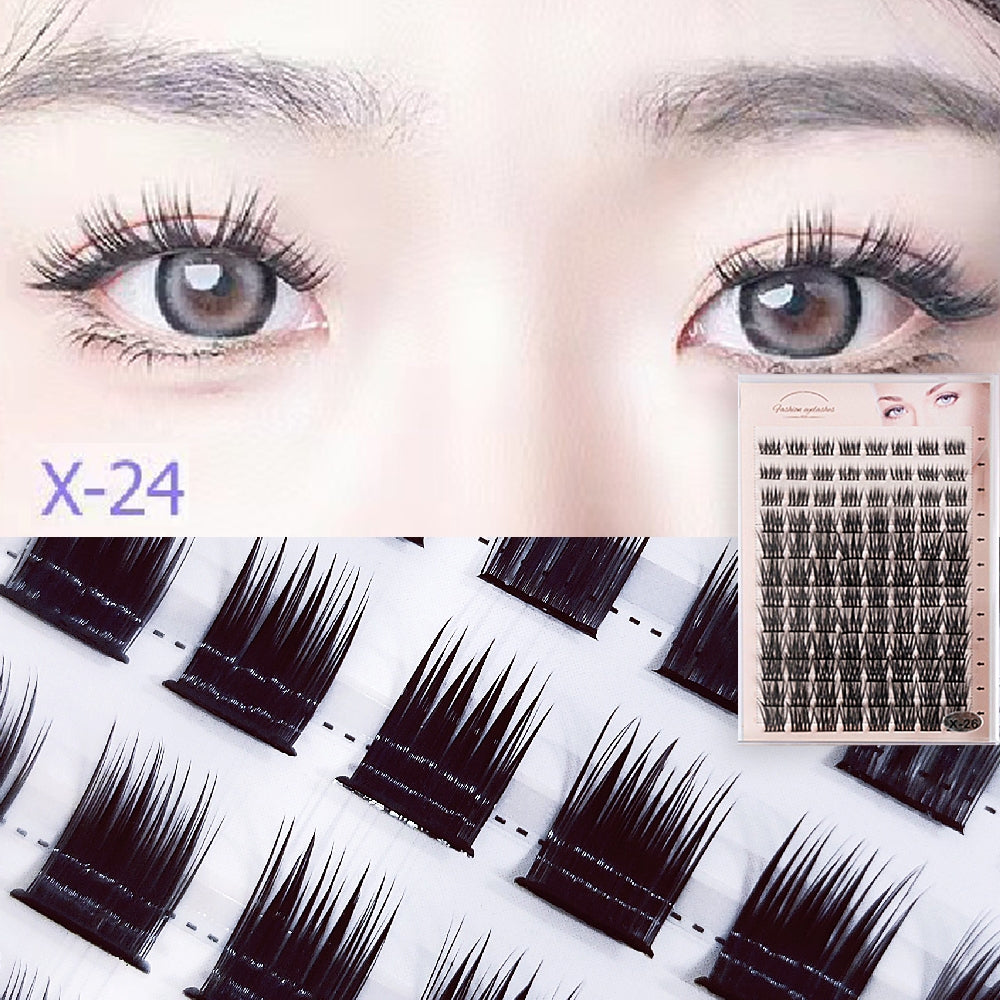 False eyelashes, artificial mink, stand-alone, thick eyelashes, natural, makeup, eyelash extensions, false eyelashes, 12 rows, large capacity 8mm-16mm