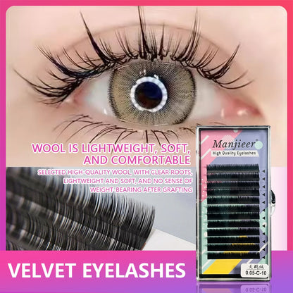 0.05 Velvet Eyelashes, Single Eyelashes, Multiple Roots, Special for Beautiful Eyelashes, Sunflowers, Cartoon Eyes, False Eyelashes, Cartoon Style Eyelashes of Internet Celebrities