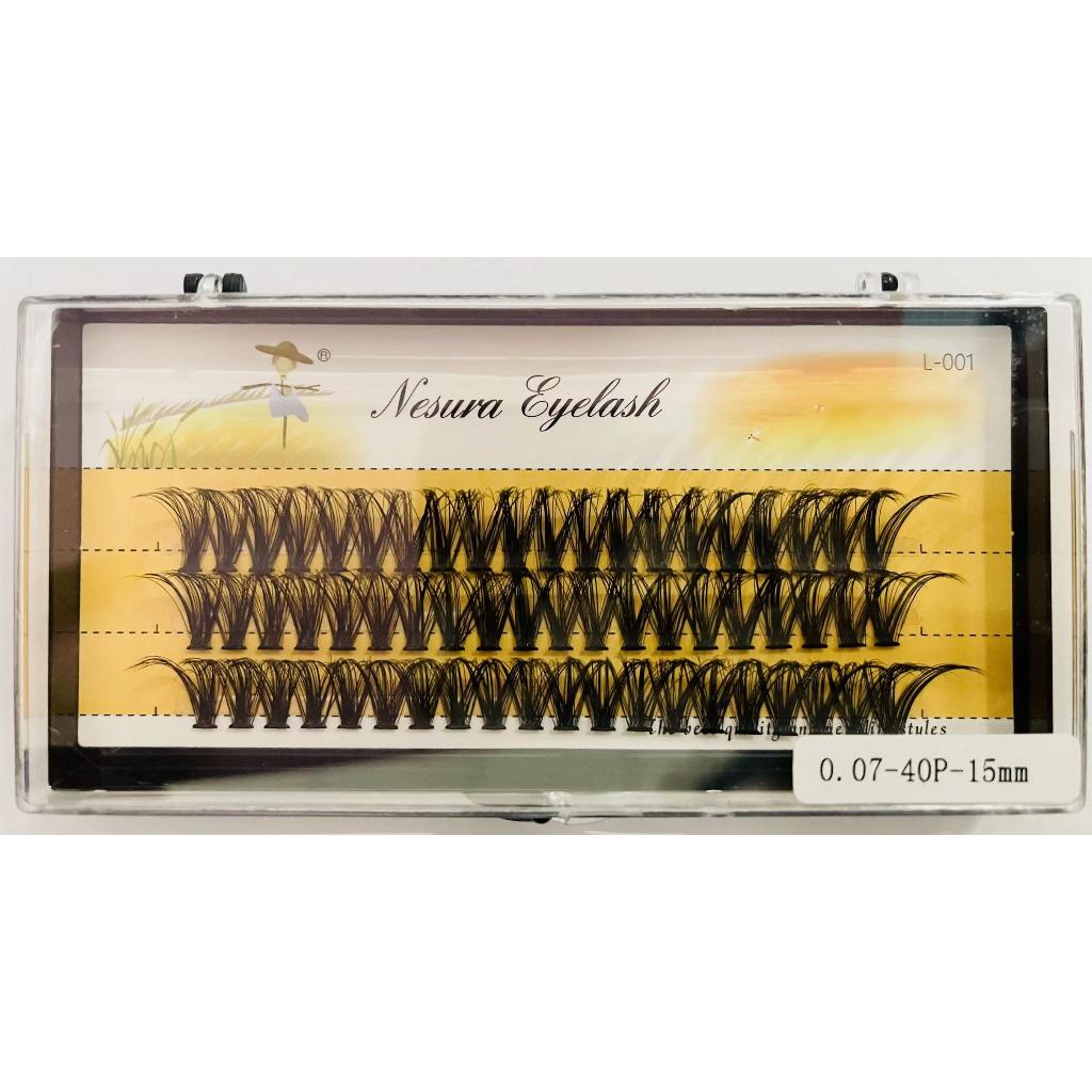 False eyelashes 40D8MM-14MM Cluster eyelash extension 40D Mink mixed tray long type Y lashes DIY eyelash extensions Eyelash accessories