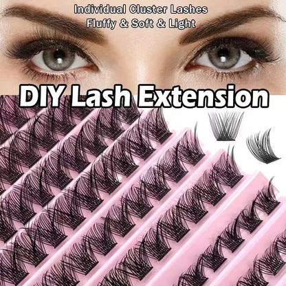 3D False Eyelashes Thick Long Fox Style Makeup Cosplay DIY False Eyelashes Individual Eyelashes Extension False Eyelashes