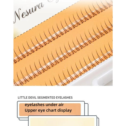 V-shaped lower eyelashesV-shaped lower eyelashes are suitable for daily makeup, salon personal eyelash extensions, and equipment.