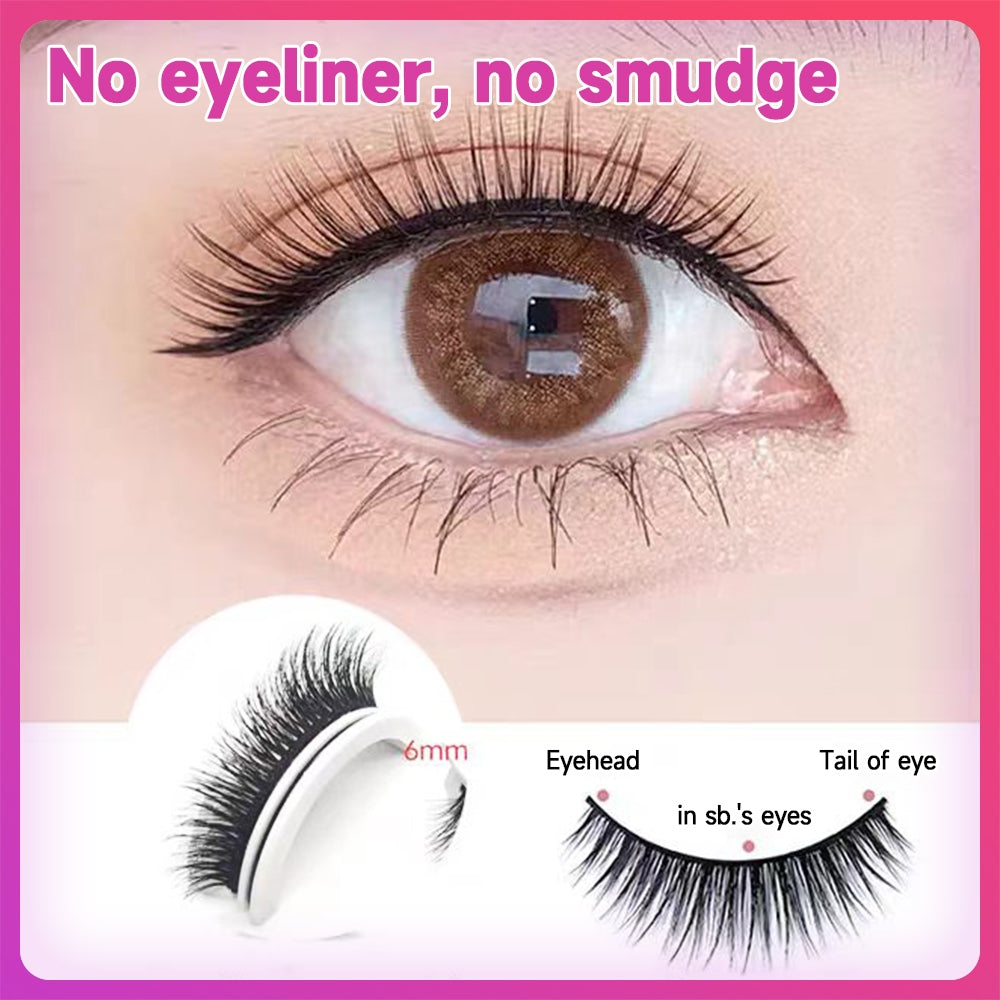 1 pair of false eyelashes, little devil box, natural false eyelashes, eyelashes, mink, natural type Eyelashes