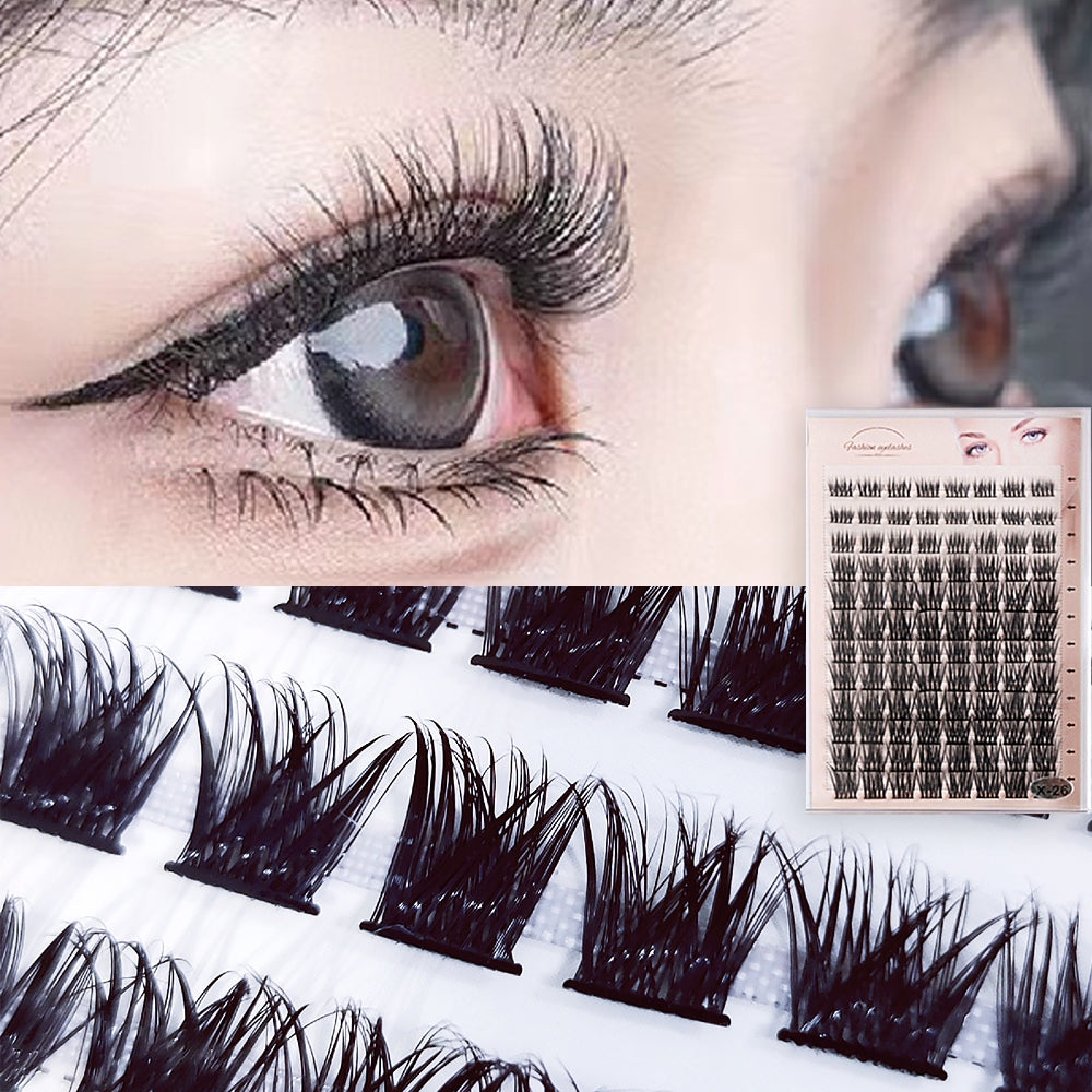 False eyelashes, artificial mink, stand-alone, thick eyelashes, natural, makeup, eyelash extensions, false eyelashes, 12 rows, large capacity 8mm-16mm