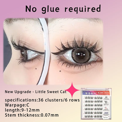 3D False Eyelashes, Glue-free False Eyelashes, Self-adhesive False Eyelashes, Natural, Reusable