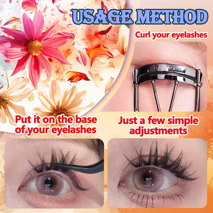 Mink velvet self-adhesive W thick large flower curl false eyelashes divided luxury curl messy Asian light Europe and America glue free curl small flower curl stick