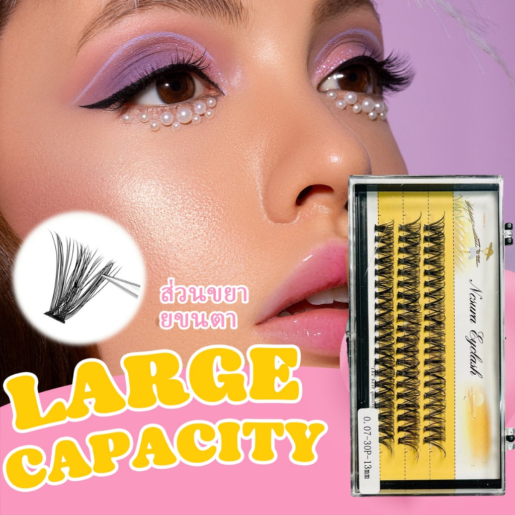 3P3D Korean and Japanese grafted false eyelashes false eyelashes bouquet diy female eyelashes super softer than fishtail clover grafted eyelashes